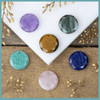Cherry Tree Beads Gemstone 25mm Top Front to Back Drilled Faceted Coin Pendant - 1 per bag 