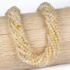 BOGO Citrine 4mm Round Beads for craft night.
