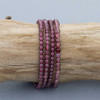 Cherry Tree Beads BOGO Rhodonite Garnet 3mm Round Beads - Receive 2 Identical 15 Inch Strands 