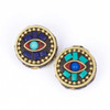 Cherry Tree Beads Tibetan Brass 16mm Coin Beads - 2 per bag 