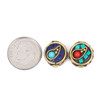 Cherry Tree Beads Tibetan Brass 12mm Teardrop Motif Coin Beads - 2 per bag 