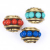 Cherry Tree Beads Tibetan Brass 7x10mm Rondelle Beads - 2 per bag 