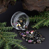 Rich blackberry tones meet smoky gunmetal accents, creating a dark, luminous finish that shifts beautifully in the light