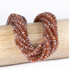 Cherry Tree Beads Crystal 4x6mm Spiced Nutmeg Faceted Rondelle Beads - 15 inch strand 