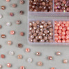 Cherry Tree Beads Dusty Horizon Crystal 3x4mm Faceted Rondelle Mini Designer Collection Box 