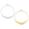 Cherry Tree Beads 304 Stainless Steel 27.5mm Circular Components - 2 per bag 
