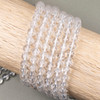 Cherry Tree Beads Clear Quartz AB 8mm Round Beads - 15 inch strand 
