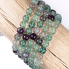 Cherry Tree Beads Fluorite 10mm Round Beads - 15 inch strand 