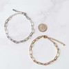 Cherry Tree Beads 304 Stainless Steel 4x10mm Paper Clip Chain Bracelet - 6" with 2" extender chain 