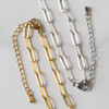 Cherry Tree Beads 304 Stainless Steel 4x10mm Paper Clip Chain Bracelet - 6" with 2" extender chain 