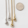 Cherry Tree Beads 304 Stainless Steel Snake Chain Bracelet - 6" with 2" extender chain 