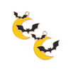 Bat with crescent moon charms.