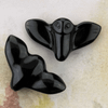 Gemstone carved owl for statement jewelry.