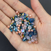 large statement beads and petite accents in a reusable jar