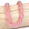 Cherry Tree Beads BOGO Strawberry Quartz 2mm Faceted Cube Beads - Receive 2 Identical 15 Inch Strands 