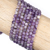 Cherry Tree Beads Chevron Amethyst 6mm Round Beads - 15 inch strand 