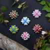 Cherry Tree Beads Handmade Lampwork Glass Beads - Squares with Dots - 2 per bag 