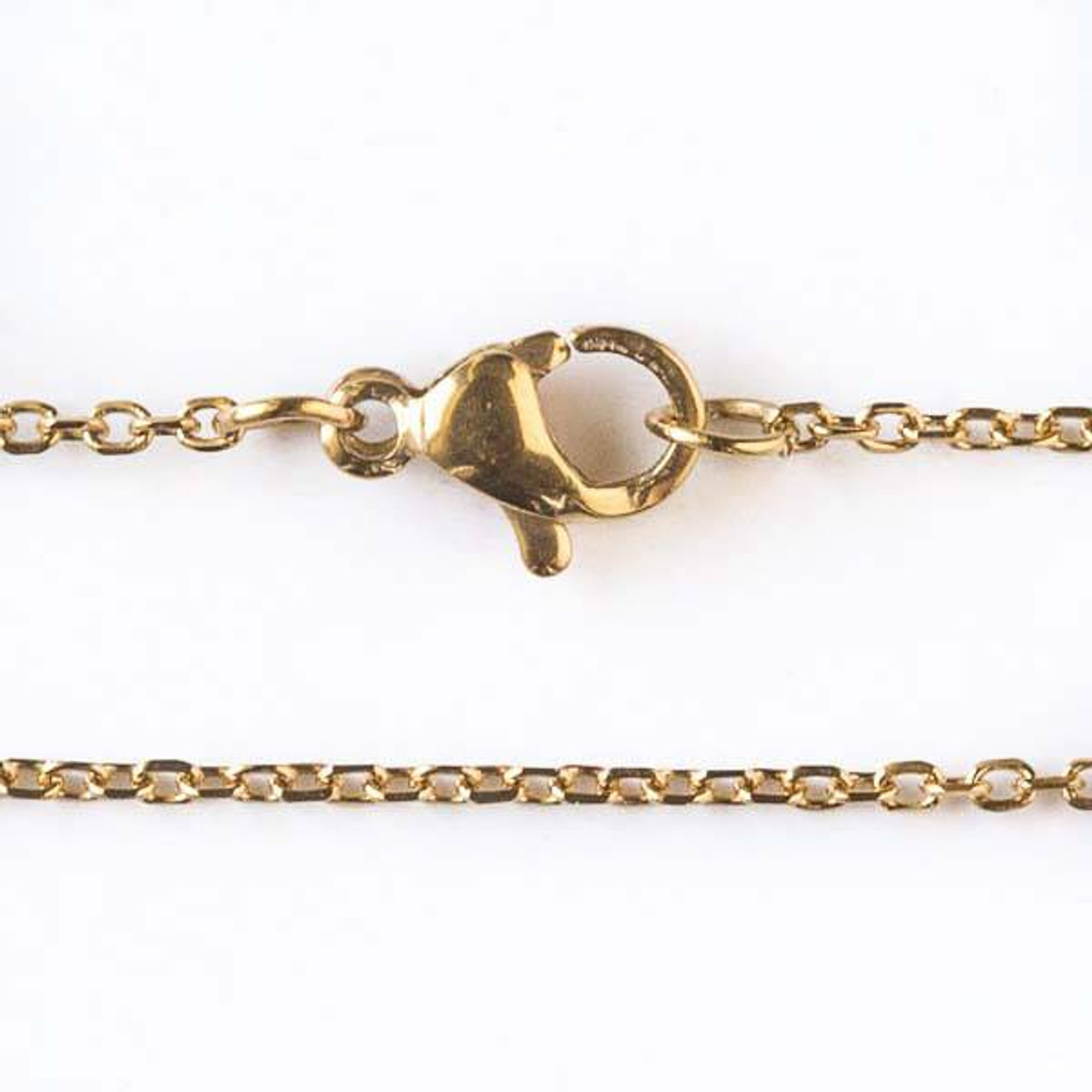 Gold Over Sterling Silver Box Chain Necklace 1mm. Available in 7 Lengt -  925Express