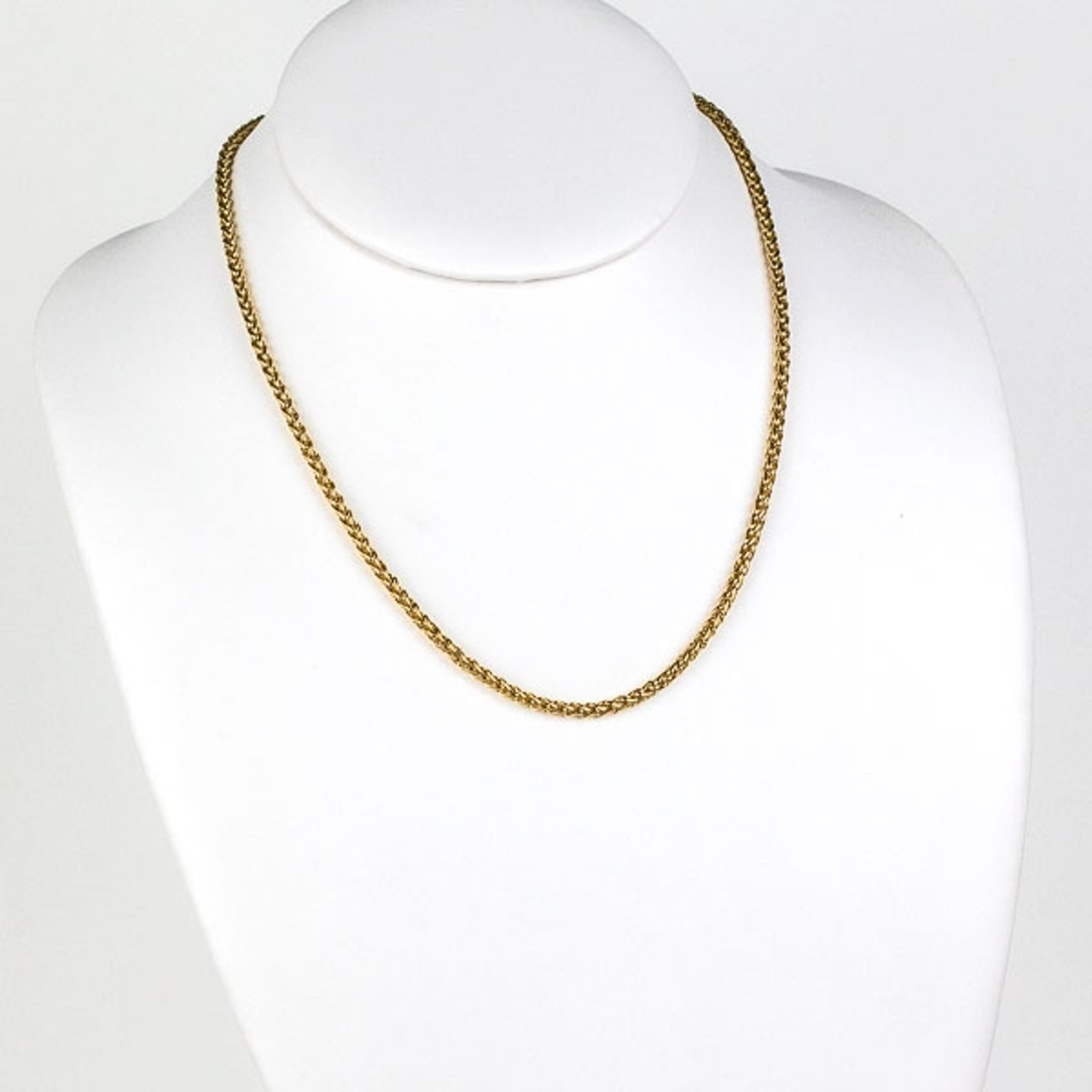 Thick Links Chain Necklace 18k Gold Plated Bold Links Cable 