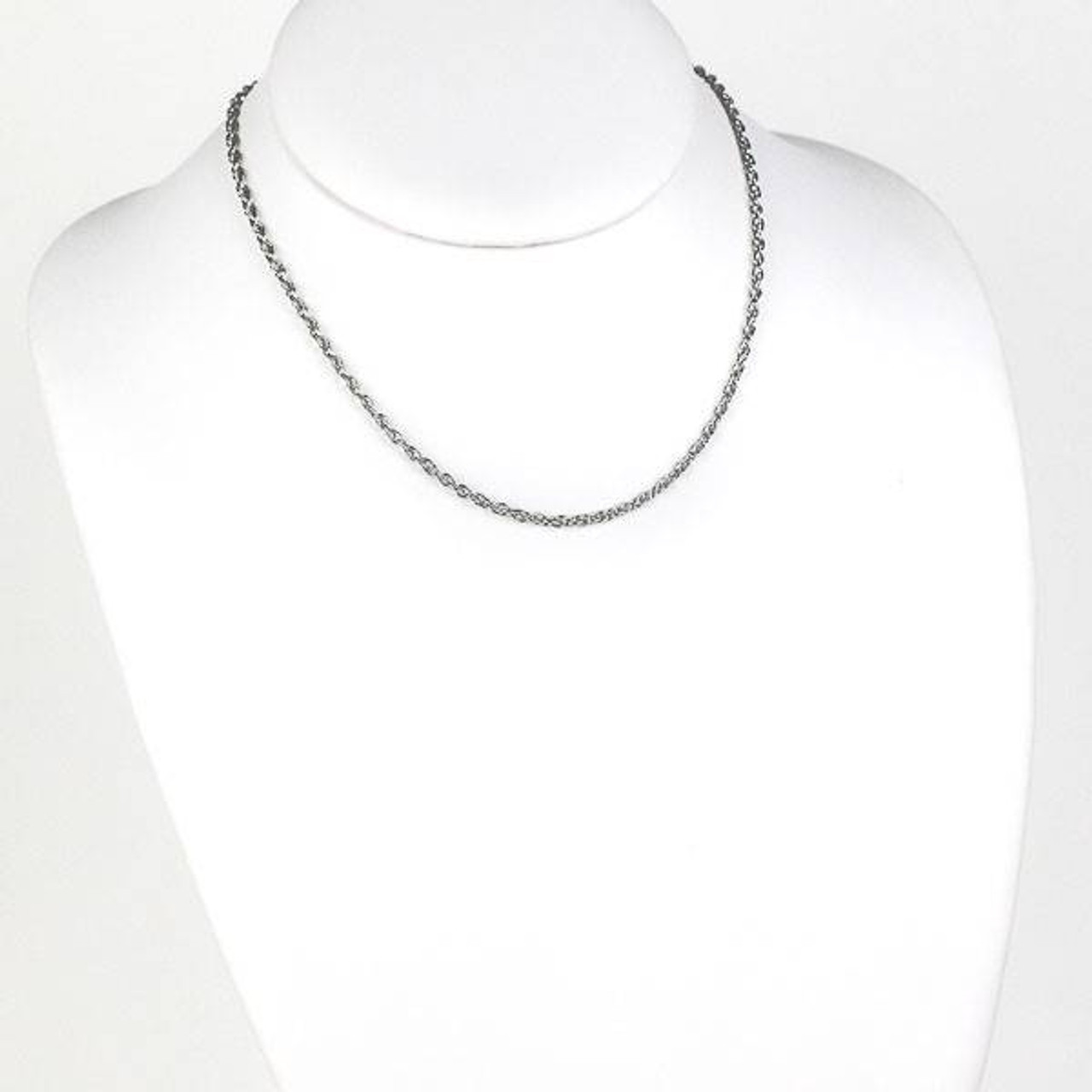 Rectangle Bar with Paperclip Chain Necklace -16 inches with 2