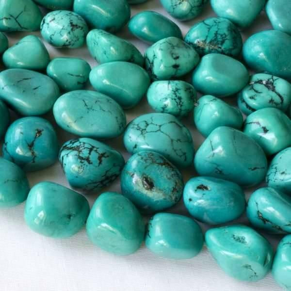 Natural Stabilized Turquoise approximately 12x16mm Irregular Nugget