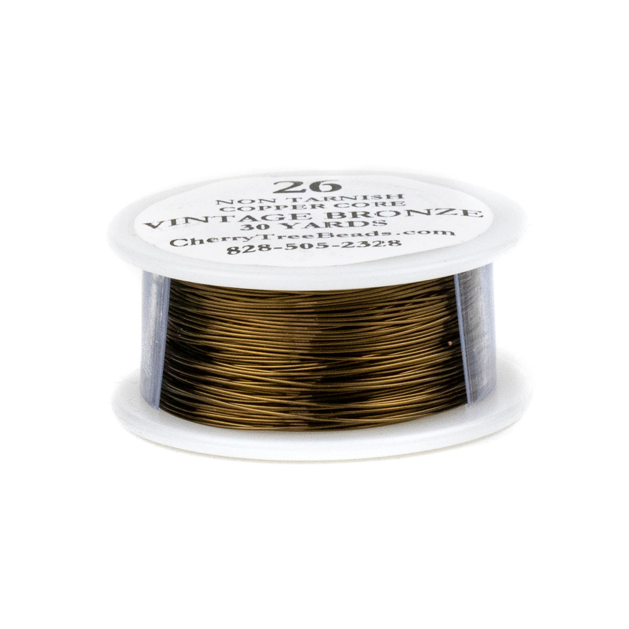 24 Gauge Coated Tarnish Resistant Antique Copper Wire on a 20 Yard Spool