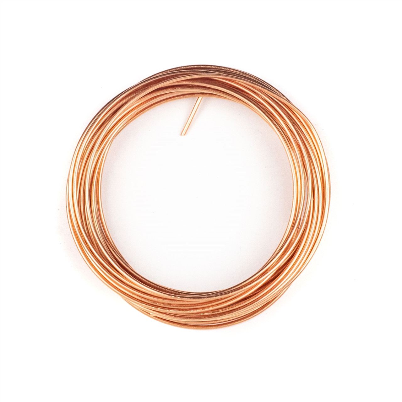 16 Gauge Coated Non-Tarnish Copper Wire in 15 Foot Coil