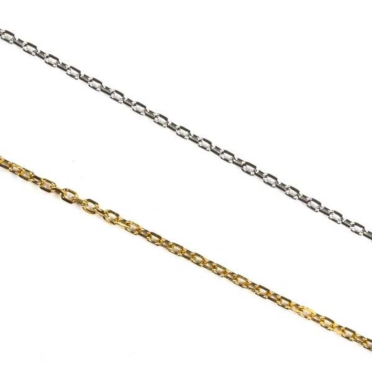 Stainless Steel 1mm Small Flat Cable Chain