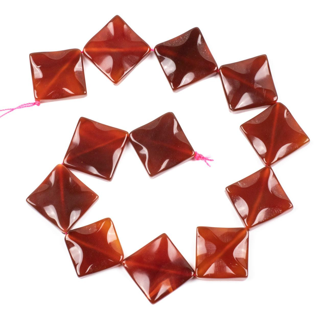 16 x 16 Inches Carnelian Stones Inlay Work Patio Side Table Top White Marble Round Shape Coffee Table from Indian Art and Crafts Tumbled Carnelian Agate 20-42mm 1 LB. | Crystal River Gems