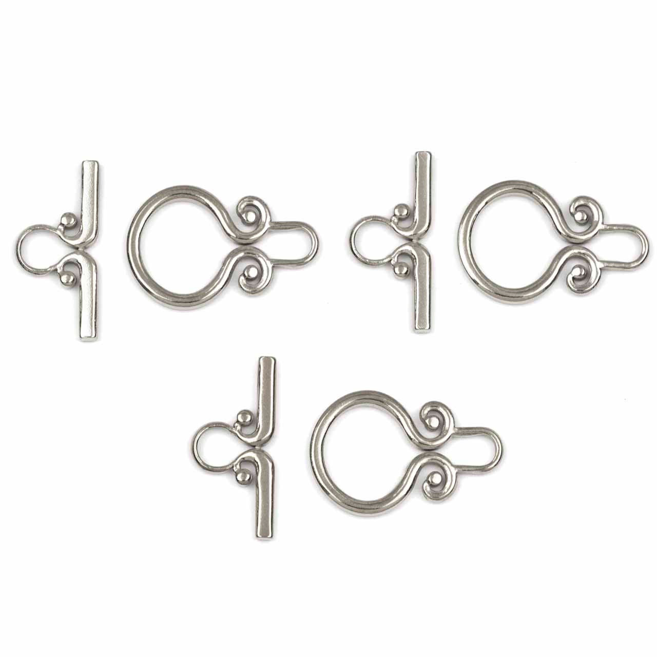 Pewter Fancy S Hook Clasp - Bead Inspirations