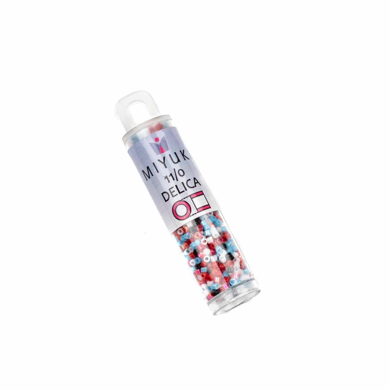 Miyuki 11/0 Summer Picnic Mix Delica Seed Beads - #MIX9016, 7.2