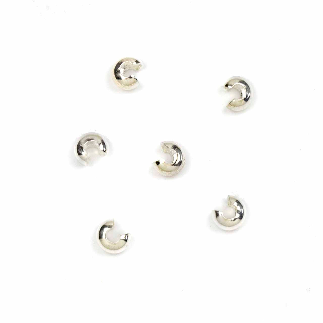 Crimp Twist Beads - Size #2 0.6 x 1.3mm 3 grams/8 pieces