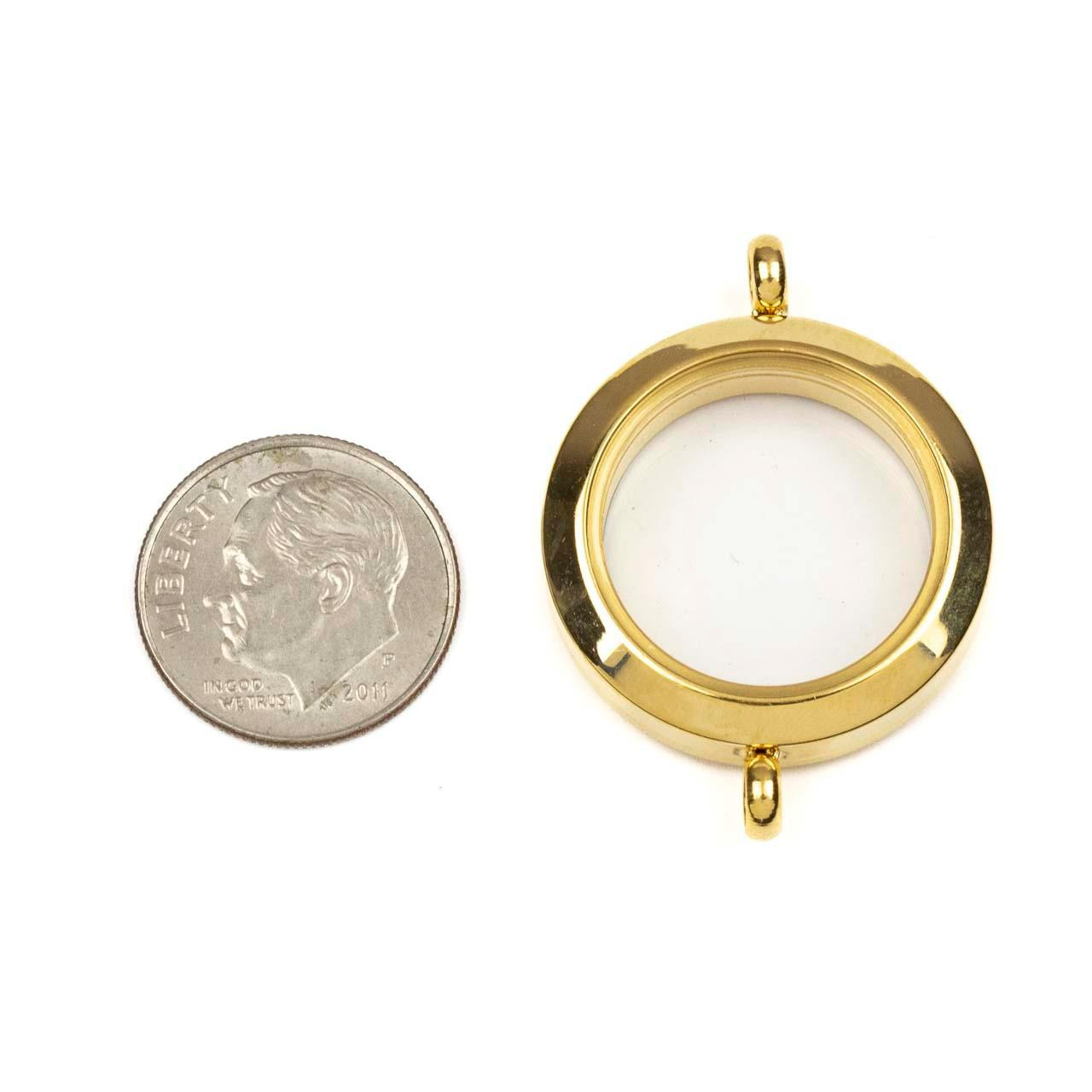 Glass Locket Memorial Locket For Hair Stainless Steel Glass Locket