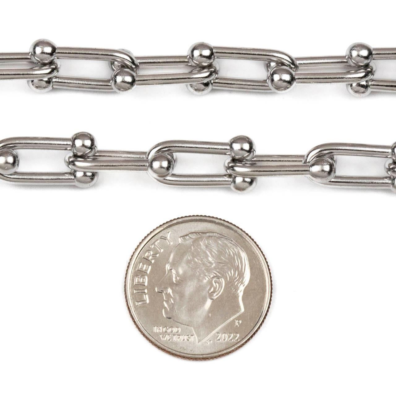 304 Stainless Steel 7x13mm Horseshoe Link Chain