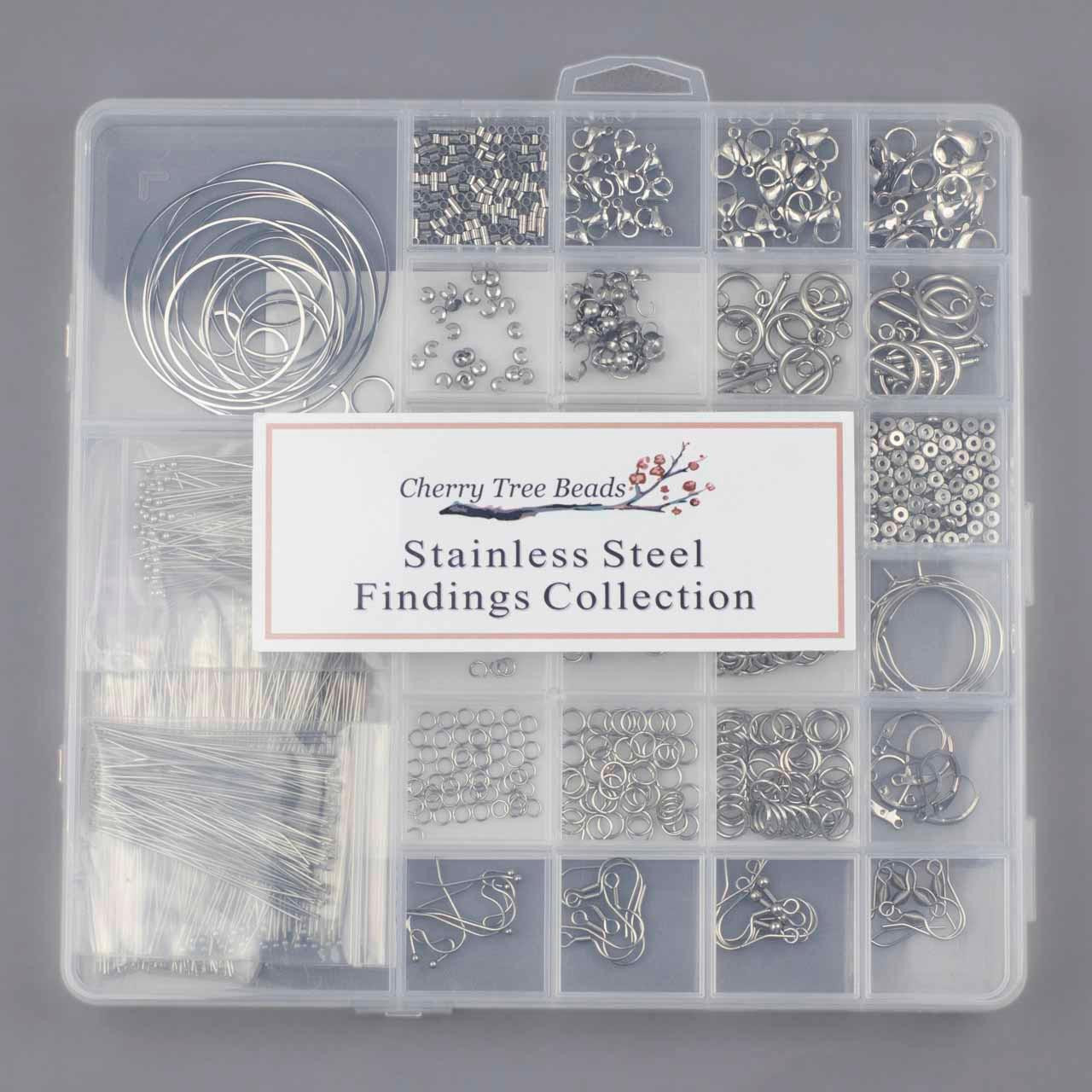 Stainless Steel Findings Designer Collection Box - Cherry Tree Beads