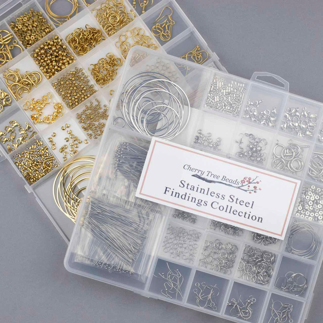 Stainless Steel Findings Designer Collection Box - Cherry Tree Beads