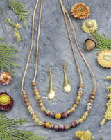 Illuminating Gemstone & Brass Necklace