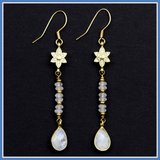 Moonstone Drop Earrings