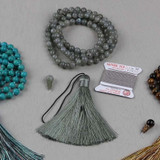 Knotting Mala with Silk