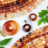 Carnelian Beads & Pendants