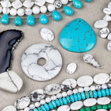 Howlite Beads & Pendants