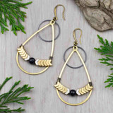 Iolite Chevron Earrings