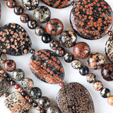 Mexican Red Snowflake Jasper Beads & Pendants