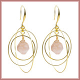 Gemstone Orbit Earrings