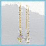 Snowflake Threader Earrings