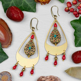 Tibetan Teardrop Earrings