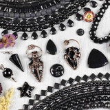 Black Obsidian Beads & Pendants