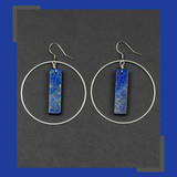 Lapis Hoop Earrings