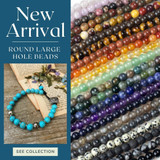 New Large Hole Gemstone Beads 