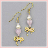 Heart & Bow Earrings
